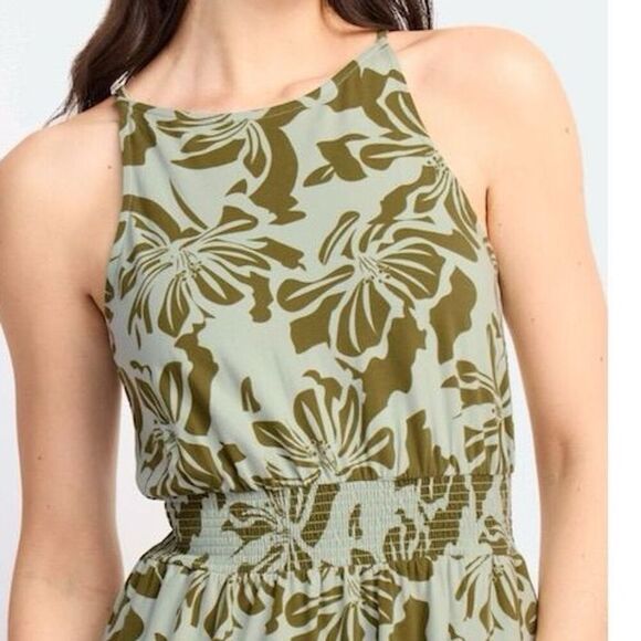 Market & Spruce Women's Petite Halter Neck Midi Dress M Multicolor - Picture 4 of 10